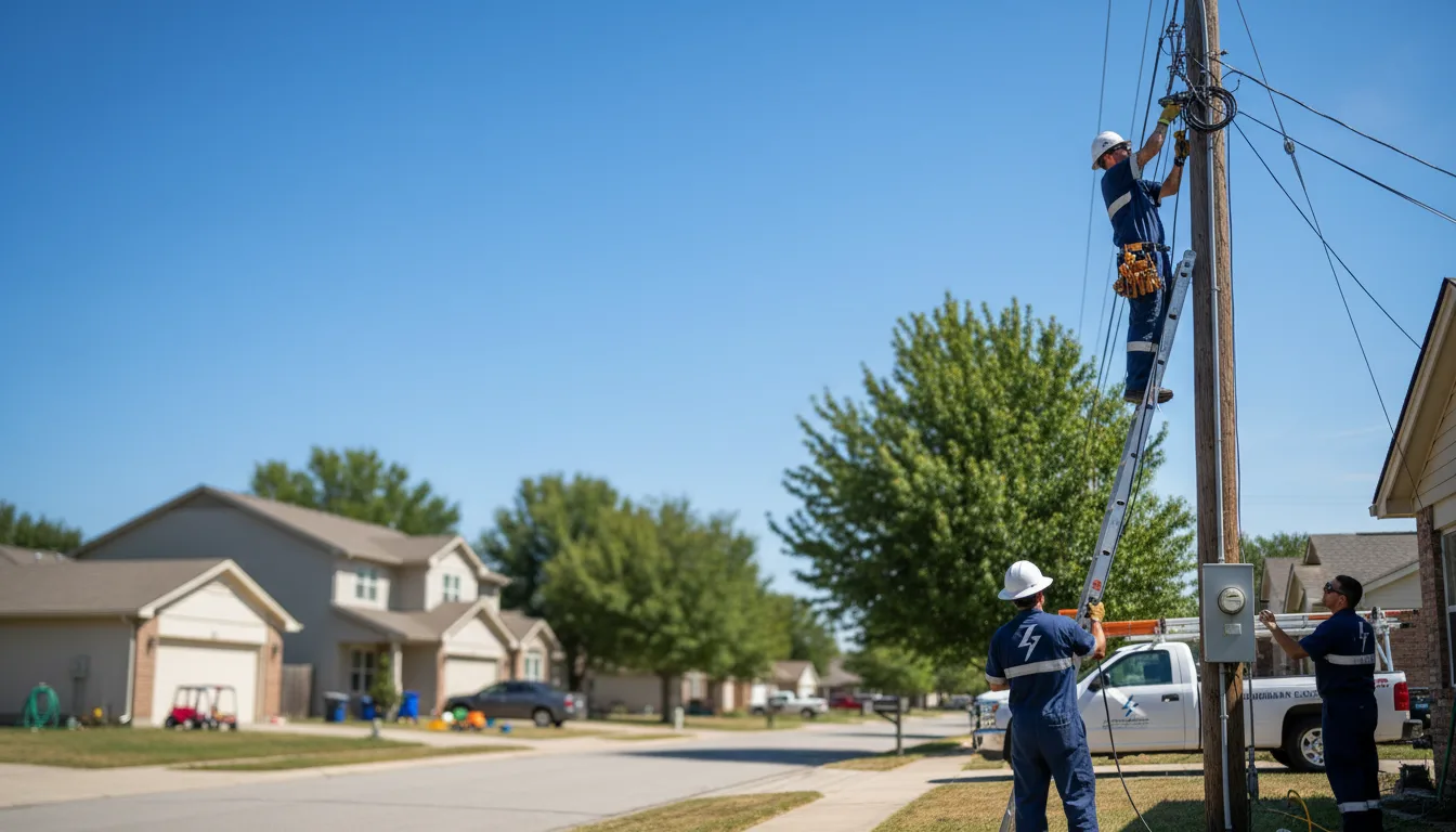 Residential electrician providing installation services in Vanzant, MO